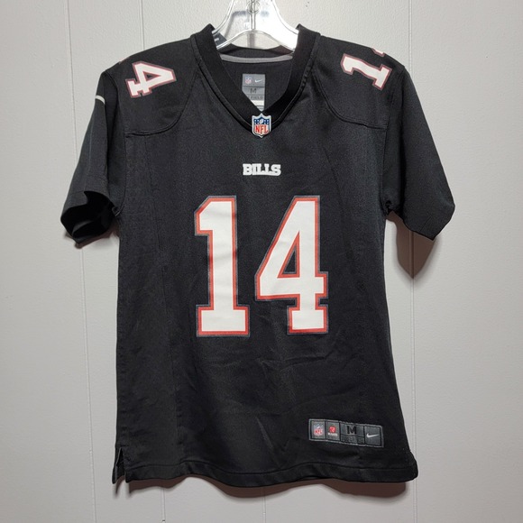 Buffalo Bills Stephon Diggs 14 Nike NFL Football Jersey Black Youth Medium - Picture 1 of 8
